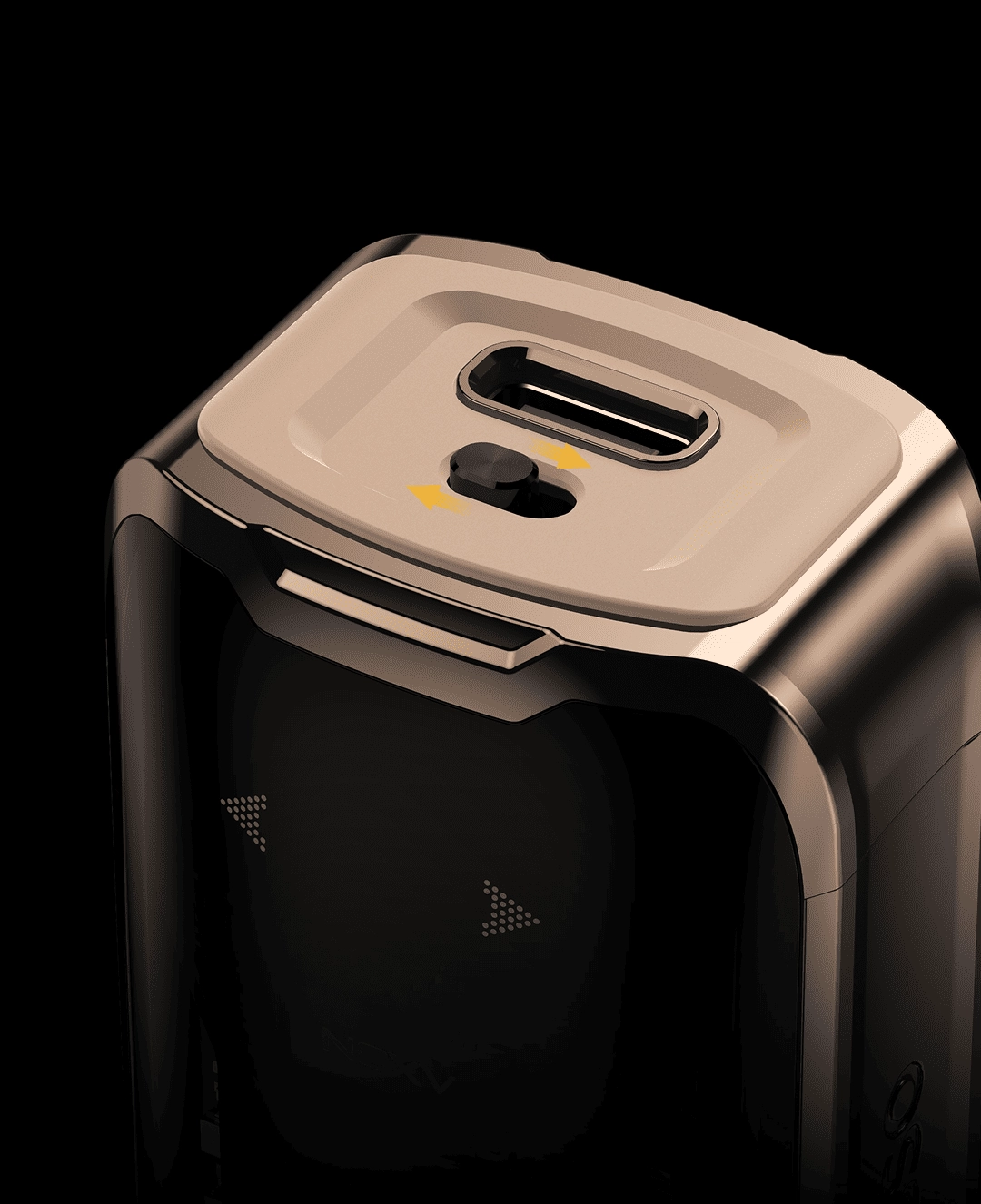 The one-button lock feature on the LUXE XR MAX 2 professional vape, designed to prevent accidental firing on high power vapes.