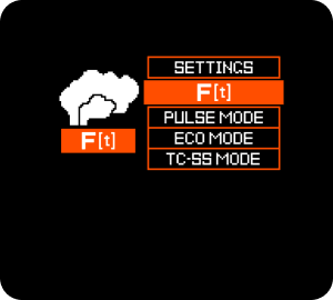 F(t) Mode on Armour Max screen for dynamic flavor enhancement, making it a top choice sub ohm vape kit for flavor-focused dtl vapes.