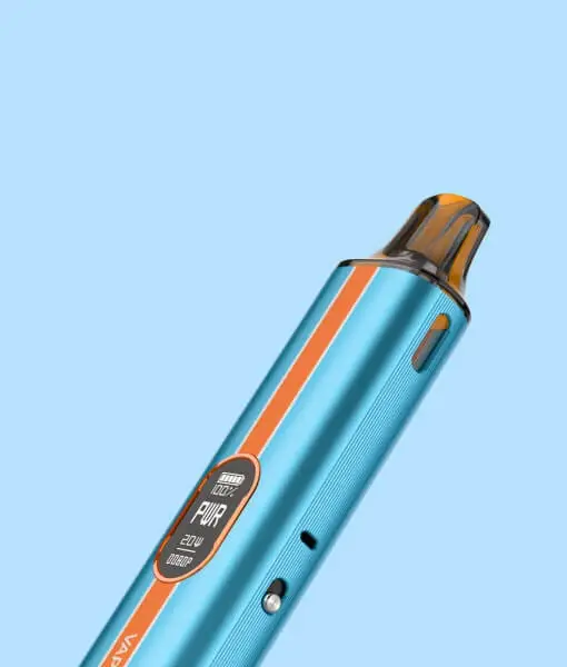 VAPORESSO VIBE  ECO/PWR switch – offering adjustable power modes for flavor customization in vape pod starter kit.